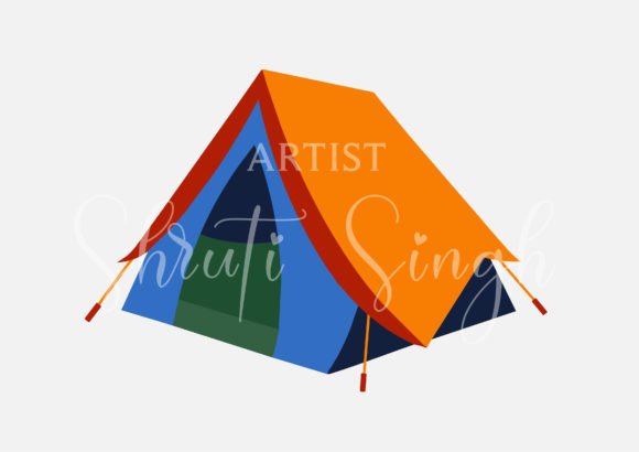Download Tourist Tent, Travel Tent Illustration - Tour Collection