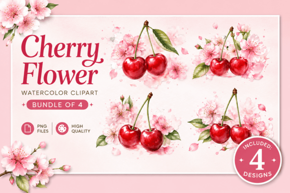 Download Cherry Blossom PNG Clipart Bundle 4 #06 - Premium Resources