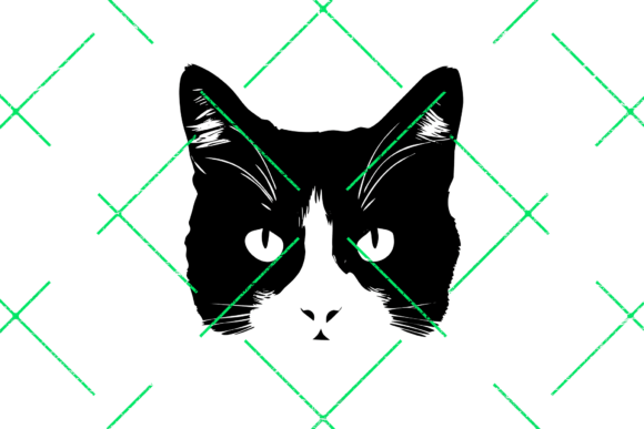 Download Black Cat Head Art T-shirt Design - Sign Collection
