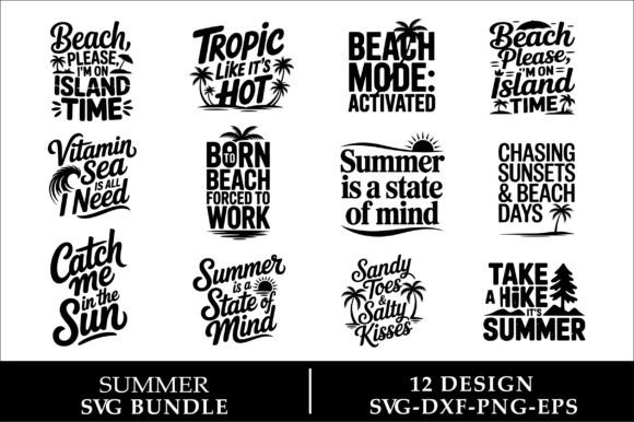 Download Summer Svg Design Bundle, Beach Svg - Sign Collection