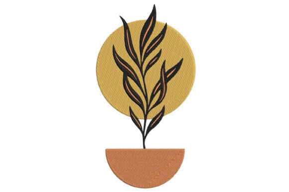 Download Boho Plant Embroidery Design - Sign Collection