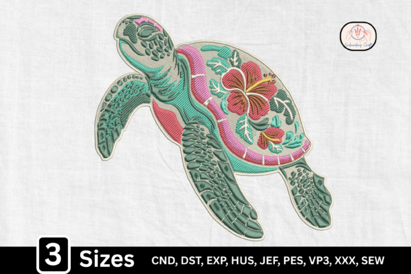 Download Tropical Ocean Floral Sea Turtle - Tropical Collection