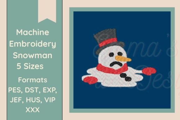 Download Snowman Machine Embroidery Design - Sign Collection