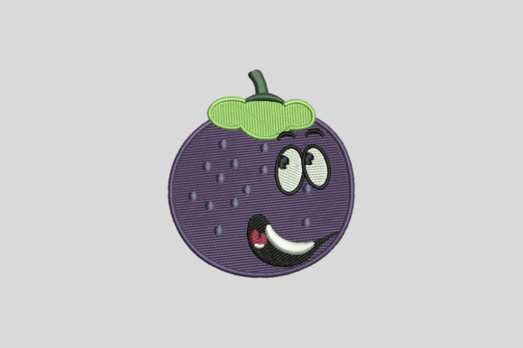 Download Purple Egg Plant Embroidery Design - Sign Collection