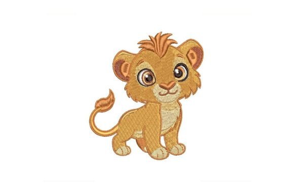 Download Lion Cub Embroidery Design - Sign Collection