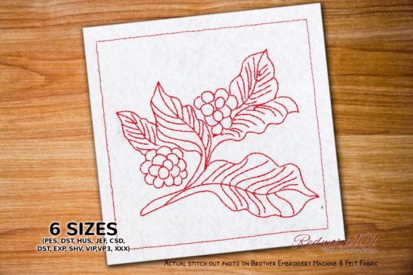Download Coffee Plant Embroidery Design - Sign Collection