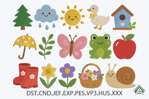 Download Mini Cute Garden Embroidery Design File - Sign Collection