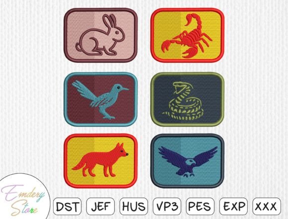 Download Animal Patch Embroidery Design Bundle - Sign Collection