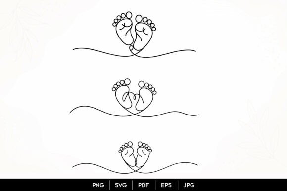 Download Baby Feet Heart SVG Design - Sign Collection