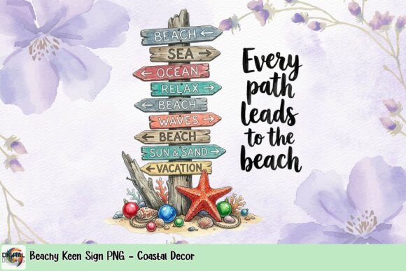 Download Beachy Keen Sign PNG - Coastal Decor - Sign Collection