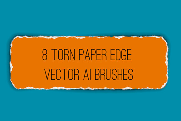 Download 8 Tattered Paper Illustrator Brushes - Illustrator Collection